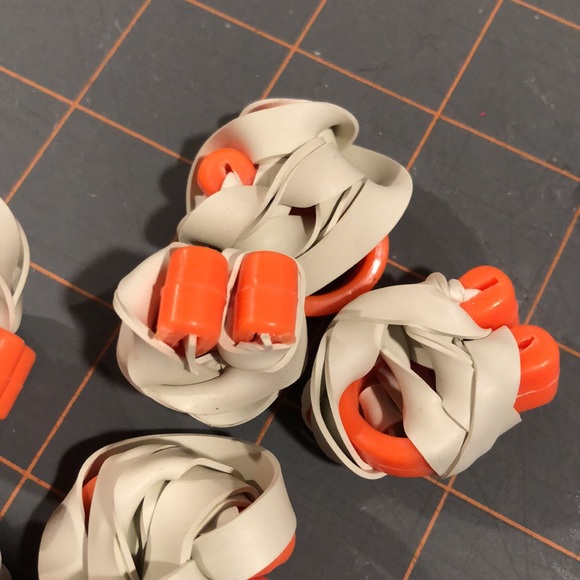 NWOT 7. new orange waterproof swimming nose plugs on elastic - Picture 5 of 13